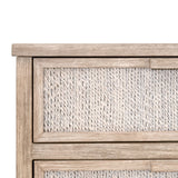 Modern European furniture - Gray Mahogany 6-Drawer Double Dresser - www.oroa.com