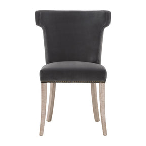 Velvet Dining Chair | Living Essentials Celina – side view