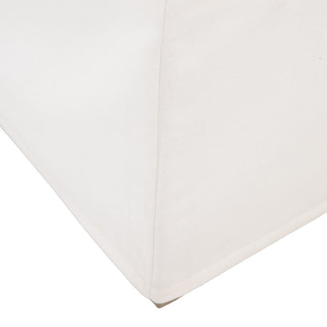 White Dining Chair Slipcovers (2) | Living Essentials Levi