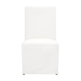 White Dining Chair Slipcovers (2) | Living Essentials Levi