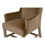 Modern European furniture - Brown Velvet High-Back Accent Chair - www.oroa.com