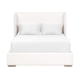 White Upholstered California King Bed | Living Essentials Stewart