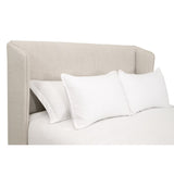 Modern European furniture - Winged Headboard Kind Bed - www.oroa.com