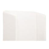 White Upholstered Twin Bed | Living Essentials Stewart
