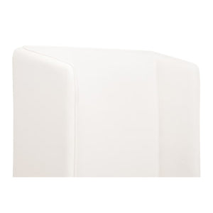   White Upholstered Twin Bed | Oroa.com