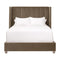 Modern European furniture - Velvet Channeled Queen Bed - www.oroa.com