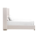 Modern European furniture - Velvet Channeled Queen Bed - www.oroa.com