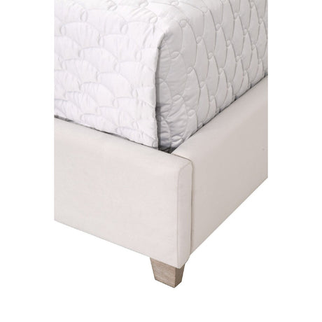 Modern European furniture - Velvet Channeled Queen Bed - www.oroa.com