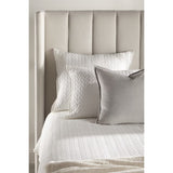Cream Velvet California King Bed | Living Essentials Chandler
