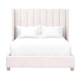 Channeled Velvet King Bed | Living Essentials Chandler
