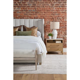 Channeled Velvet King Bed | Living Essentials Chandler