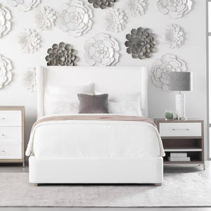   Wing-Shaped Headboard Queen Bed | Oroa.com