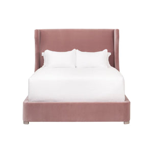   Wing-Shaped Headboard Queen Bed | Oroa.com