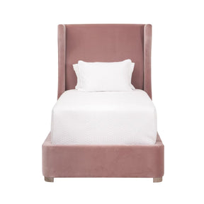 Modern European furniture - Velvet Winged Twin Bed - www.oroa.com