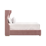 Velvet Winged Twin Bed | Living Essentials Balboa