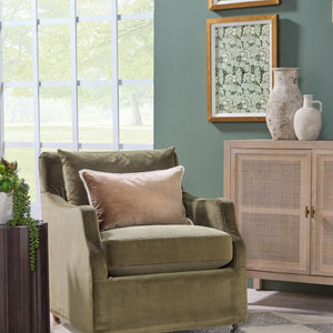   Brown Velvet Lumbar Pillows (2) | Oroa.com