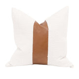 White Boucle Leather Pillows (2) | Living Essentials The Split Decision