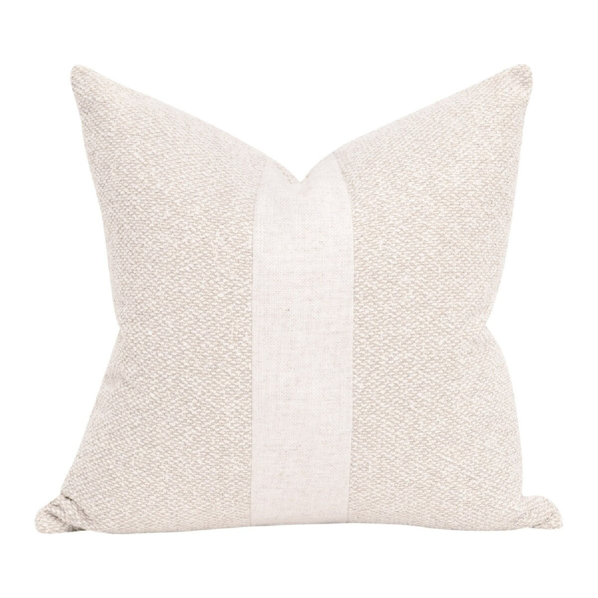   Cream Linen Stripe Pillows (2) | Oroa.com