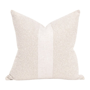   Cream Linen Stripe Pillows (2) | Oroa.com