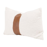 White Boucle Leather Lumbar Pillows (2) | Living Essentials The Split Decision