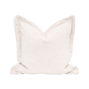   Cream Linen Flanged Pillows (2) | Oroa.com