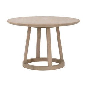 Round Oak Dining Table | Living Essentials Reeves – front view