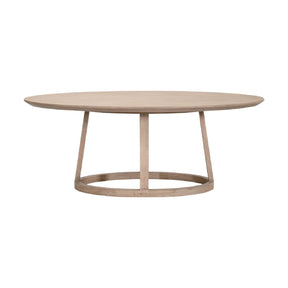 Oval Oak Dining Table | Living Essentials Reeves – front view