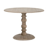 Gray Pine Round Dining Table | Living Essentials Chelsea