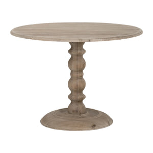  Gray Pine Round Dining Table | Oroa.com