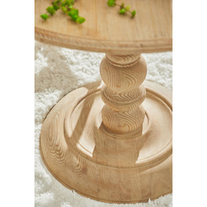   Gray Pine Round Dining Table | Oroa.com