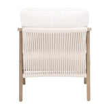 Oak Framed White Cushion Club Chair | Living Essentials Harbor