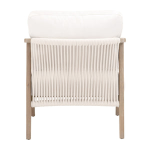   Oak Framed White Cushion Club Chair | Oroa.com