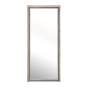 Two-Toned Pine Mirror | Living Essentials Caden – front view