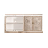 4-Door Woven Style Oak Sideboard | Living Essentials Weave