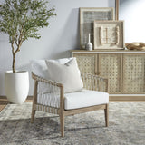 4-Door Woven Style Oak Sideboard | Living Essentials Weave