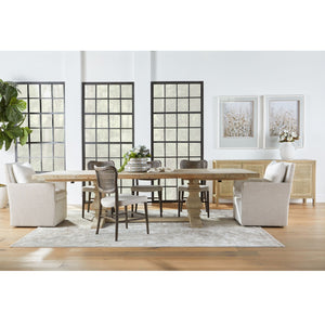   4-Door Gray Cane Media Sideboard | Oroa.com