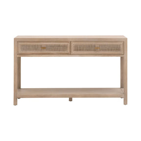 Modern European furniture - Gray Oak 2-Drawer Console Table - www.oroa.com