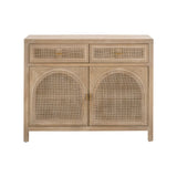 Smoked Gray Oak Media Cabinet | Living Essentials Cane