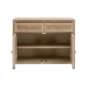   Smoked Gray Oak Media Cabinet | Oroa.com