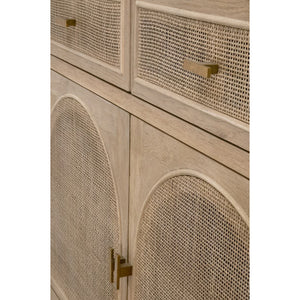   Smoked Gray Oak Media Cabinet | Oroa.com