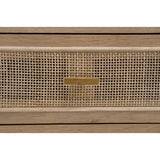 Smoked Gray Oak Media Cabinet | Living Essentials Cane