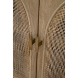 Smoked Gray Oak Media Cabinet | Living Essentials Cane