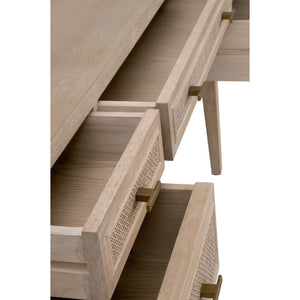   Gray Oak 5-Drawer Desk | Oroa.com