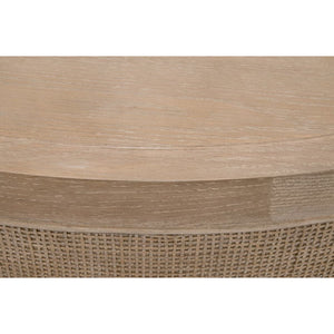   Gray Oak Round Coffee Table | Oroa.com