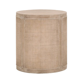 Modern European furniture - Gray Oak Cylindrical End Table - www.oroa.com