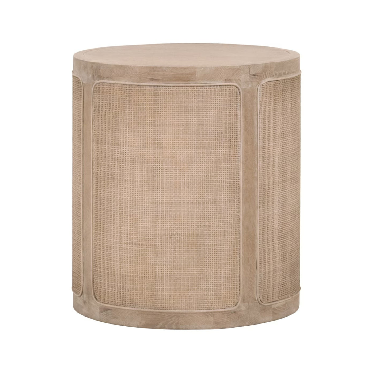   Gray Oak Cylindrical End Table | Oroa.com