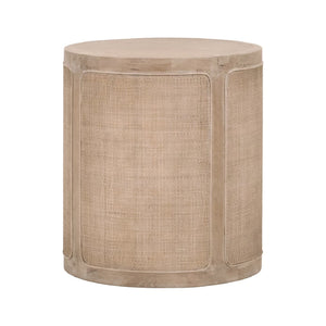   Gray Oak Cylindrical End Table | Oroa.com