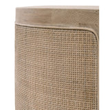 Gray Oak Cylindrical End Table | Living Essentials Cane