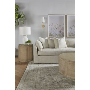   Gray Oak Cylindrical End Table | Oroa.com