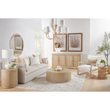 Gray Oak Cylindrical End Table | Living Essentials Cane